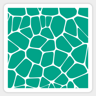 Green Turquoise Abstract Stone Art Sticker